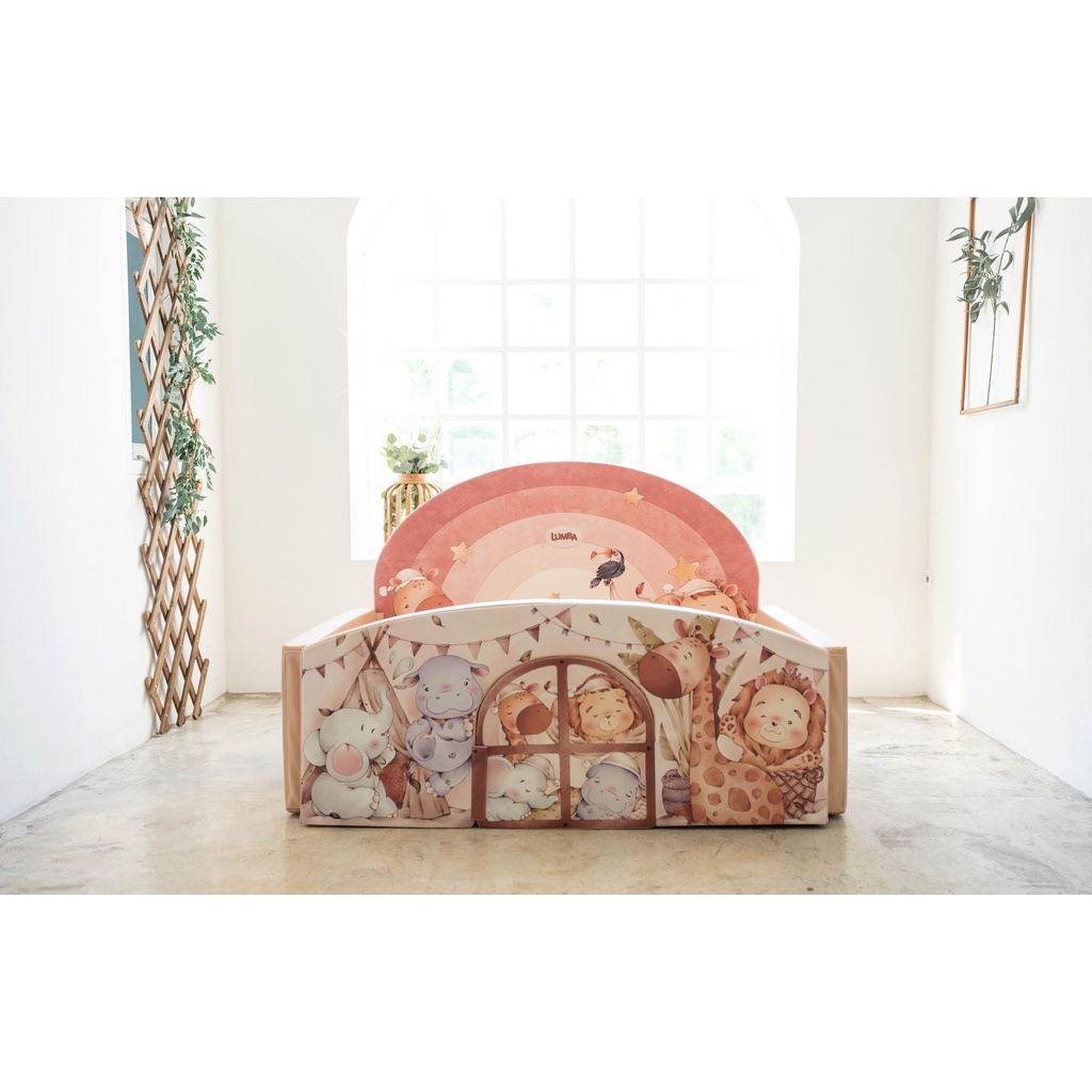 Lumba BumperBed & Playground Antibacterial BohoLuxe Dream | Bumpermat | Playmat | Box bayi | Matras 