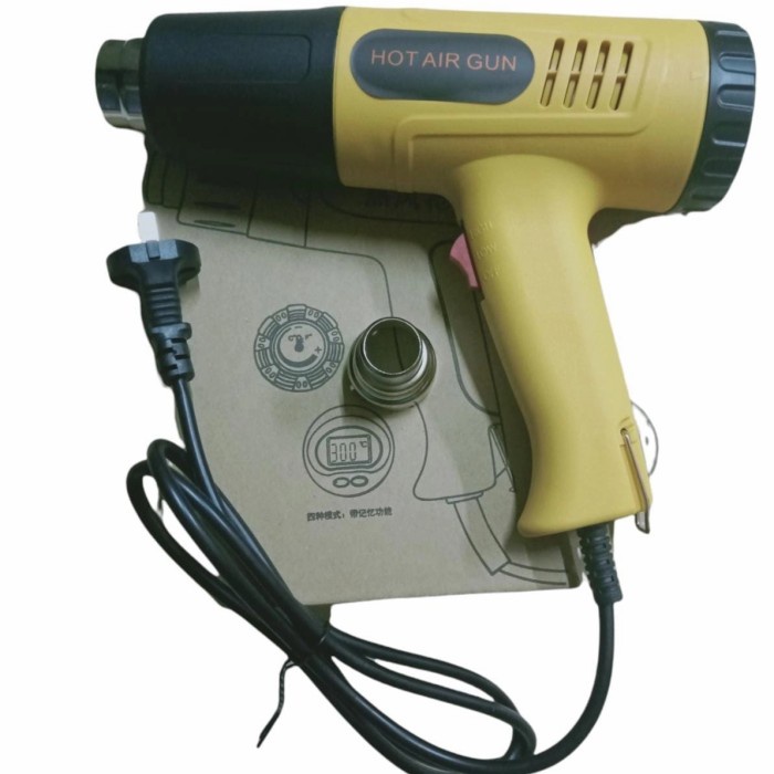 HOT GUN | HEAT GUN PISTOL PEMANAS | HOT AIR GUN | ALAT PEMANAS PLASTIK