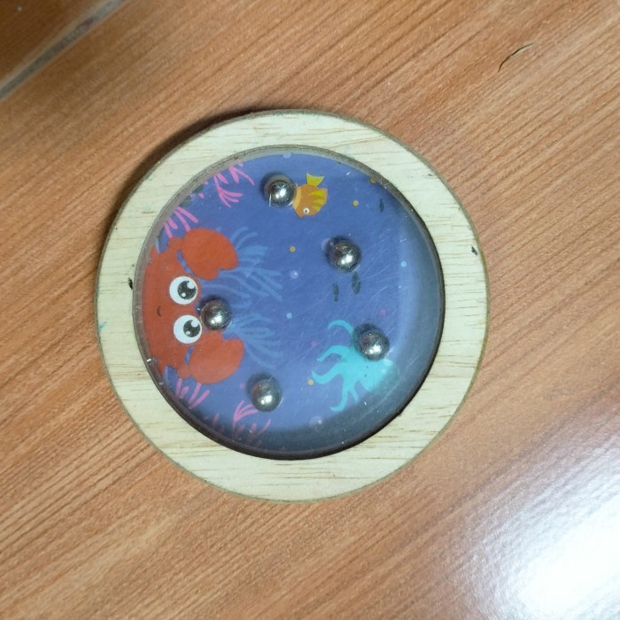 Balanced Bead On The Palm Bead Maze Wood Toys - Mainan Konsentrasi