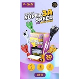 GG [1 KOTAK 30 PCS] KABEL DATA CHARGER V-GEN VGEN VCB-29 VCB29 FOR TYPE C 3A FAST CHARGING KUALITAS 