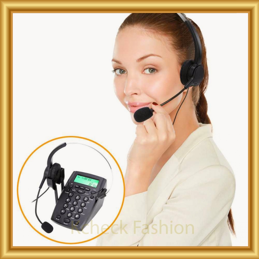 Telephone Desk HT500 with Headphone Call Center -LM113