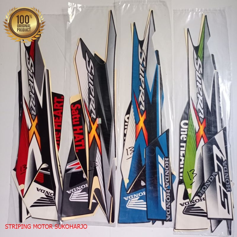 (ORI) Striping Sticker Honda Supra X 125R 2013 kualitas original