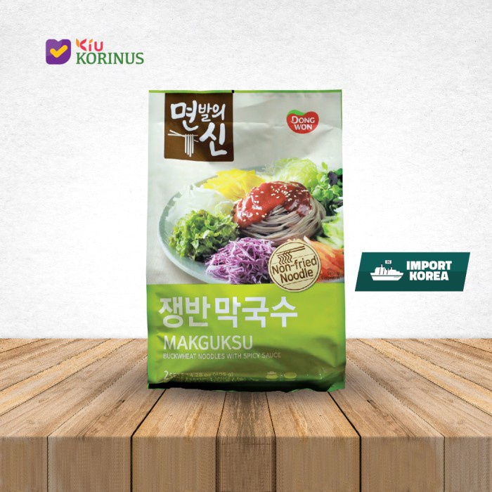 

BEST SELLER- K - Dongwon Buckwheat Noodles With Spicy Sauce (Makguksu) 405g - Mie