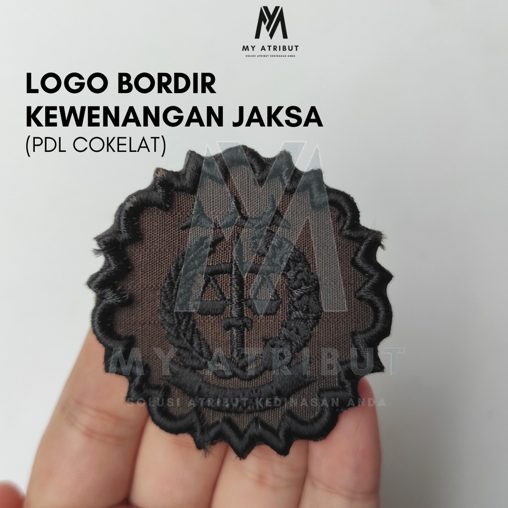 Logo Bordir  KEWENANGAN JAKSA (PDL COKELAT)