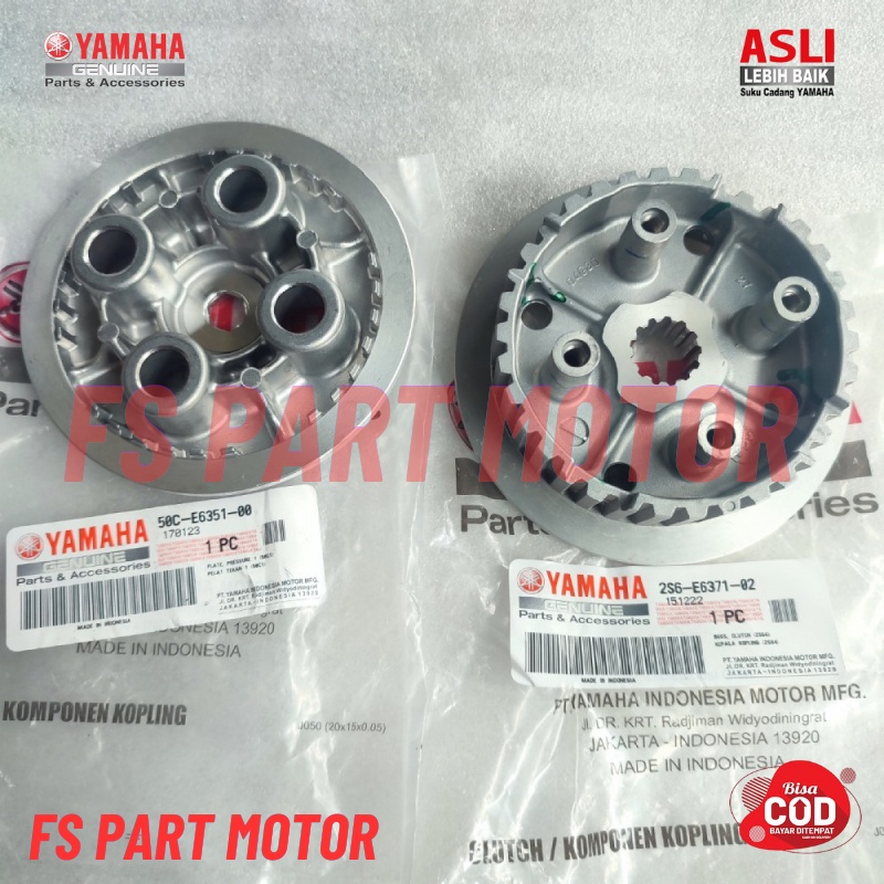 RUMAH KOPLING SET KAKI 4 LAWAN 4 NEW VIXION NVL JUPITER MX NEW ASLI ORIGINAL YAMAHA