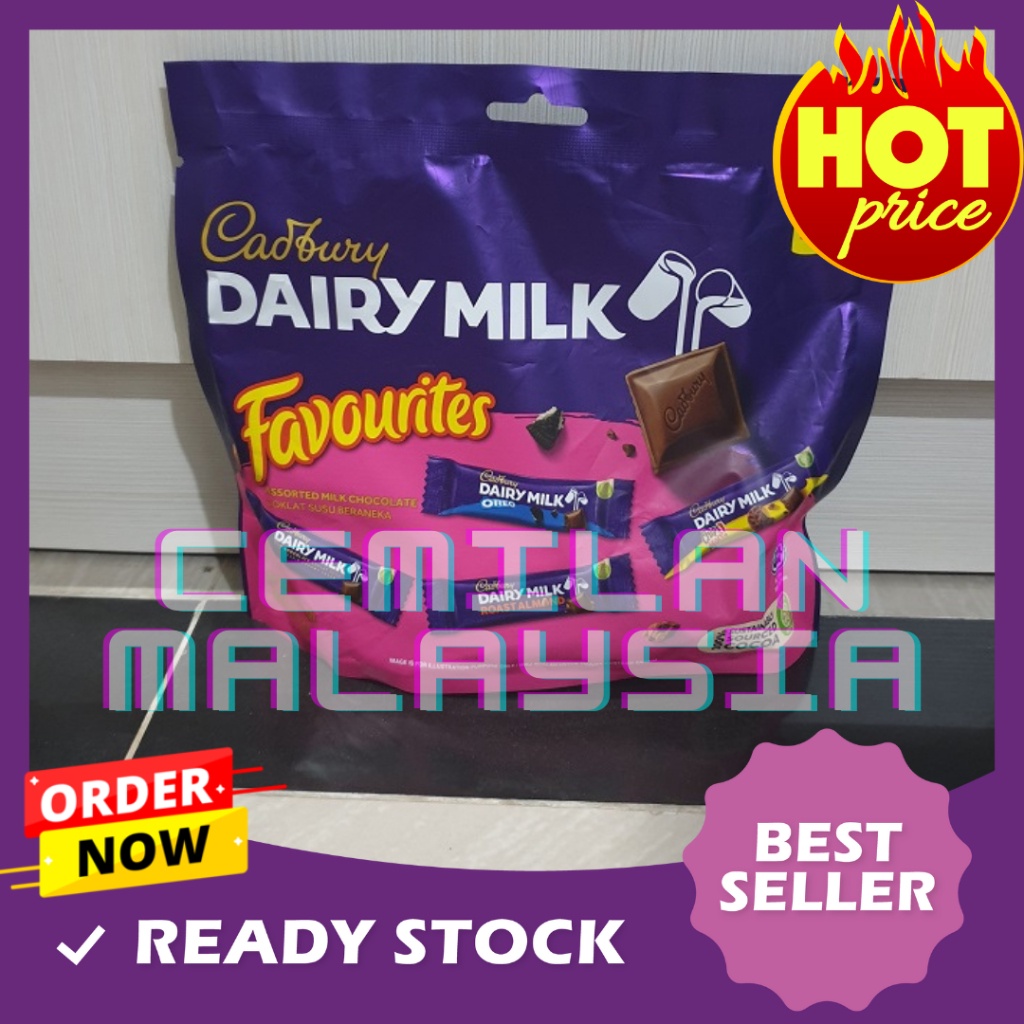 

COKELAT CADBURY DAIRY MILK FAVOURITES