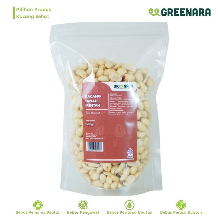 

[KUALITAS TERBAIK] Kacang Tanah Mentah 500gr / Raw Peanut Termuarah
