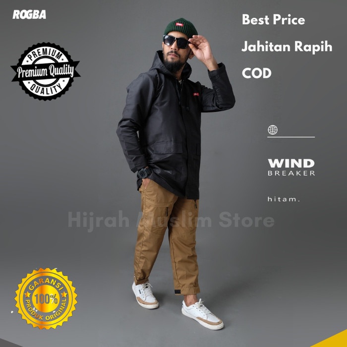 ROSAL JAKURTA SWOODIE  Koko Kurta Sweater Hoodie Kurta Hoodie - Hitam, M