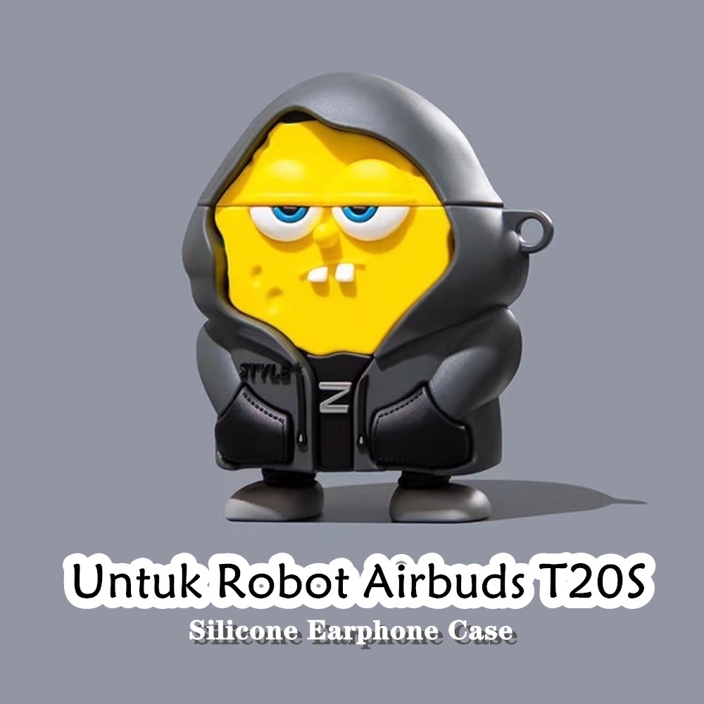 Parity Untuk Robot Airbuds T20S Case Kartun Kirbymon Soft Silicone Earphone Case Cover