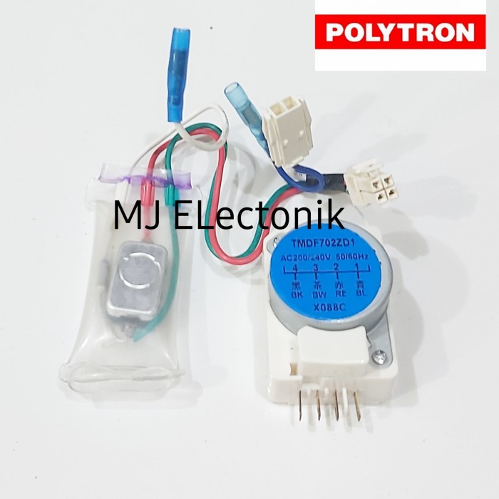 Timer Defrost Bimetal fuse kulkas POLYTRON 2 pintu 1 Set sparepart tool