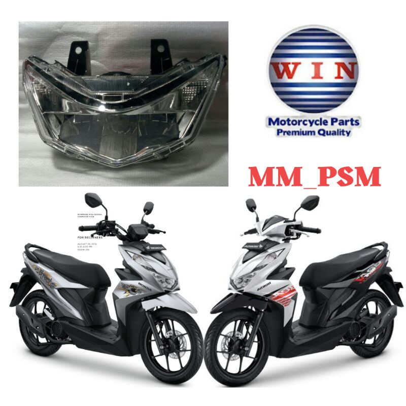 LAMPU DEPAN BEAT NEW LED DELUXE STREET SOKET 4 REFLEKTOR LAMPU DEPAN HEADLAMP LAMPU UTAMA BEAT NEW L