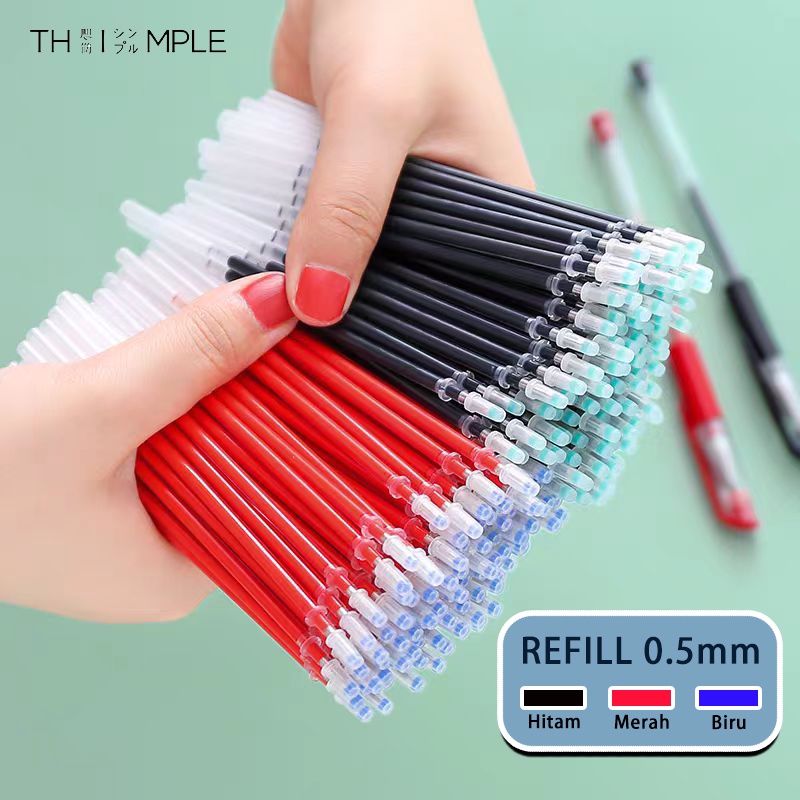 

ISI ULANG PULPEN GEL REFILL PEN GEL 0.5MM/REFILL TINTA GEL 0.5MM - Thimple
