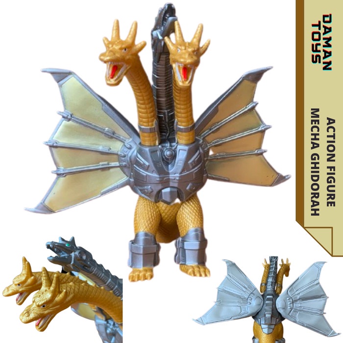 Vincenttt Mainan Ghidorah King Of Monster Godzilla Action Figure Gidorah Toys - Mecha Ghidorah