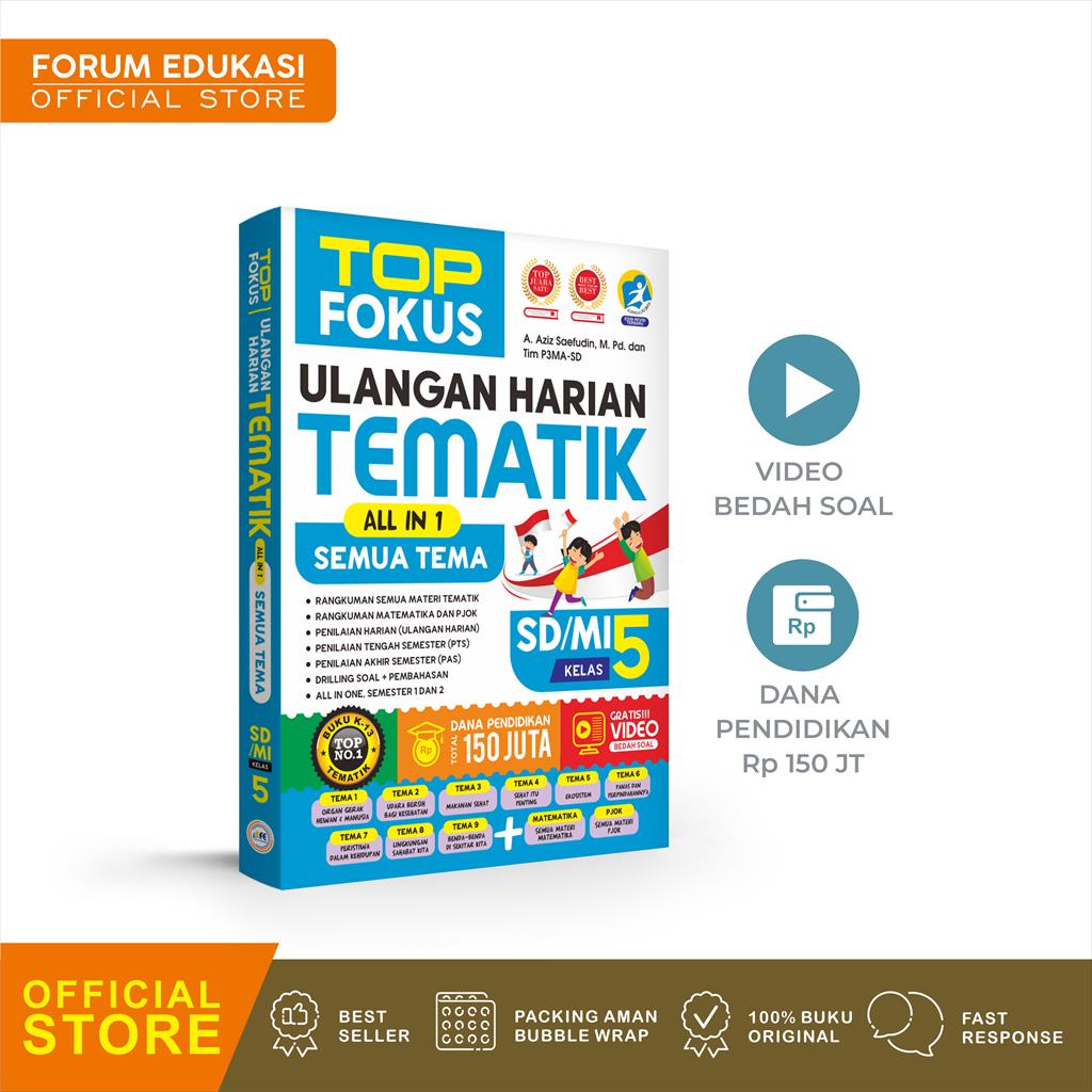 Top Fokus Ulangan Harian Tematik All In 1 Semua Tema Kelas 5 Sd