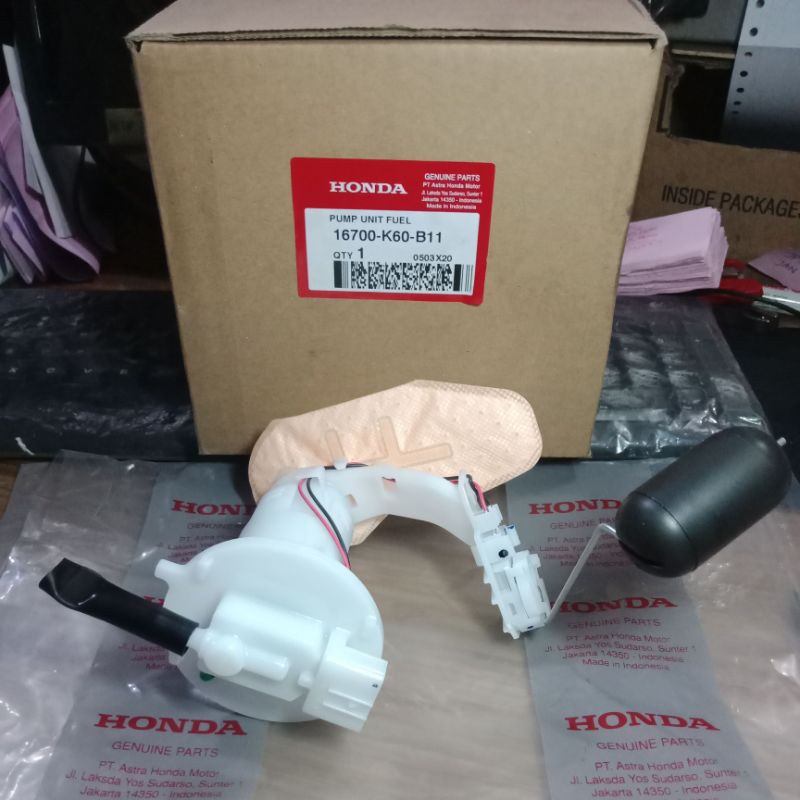 FUEL PUMP POMPA BENSIN K60 VARIO 125 NEW FI ESP LED 2015 - 2018 ORIGINAL ORI HONDA AHM 16700-K60-B11