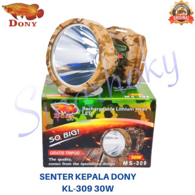 SENTER KEPALA DONY MS-309 30w 30watt ORIGINAL