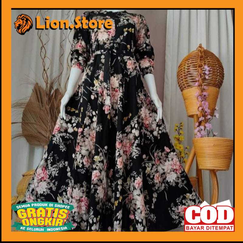 GAMIS SAKURA KATUN JEPANG MAXI DEWASA jumbo KEKINIAN TERBARU 2021 / baju gamis wanita terbaru 2021//