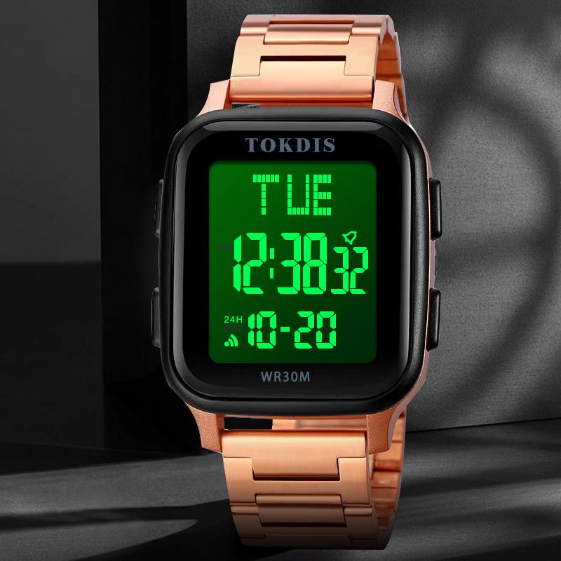 Buy 1 Get 1   Terbaru Jam Tangan Pria Tokdis 2575 Rantai Digital