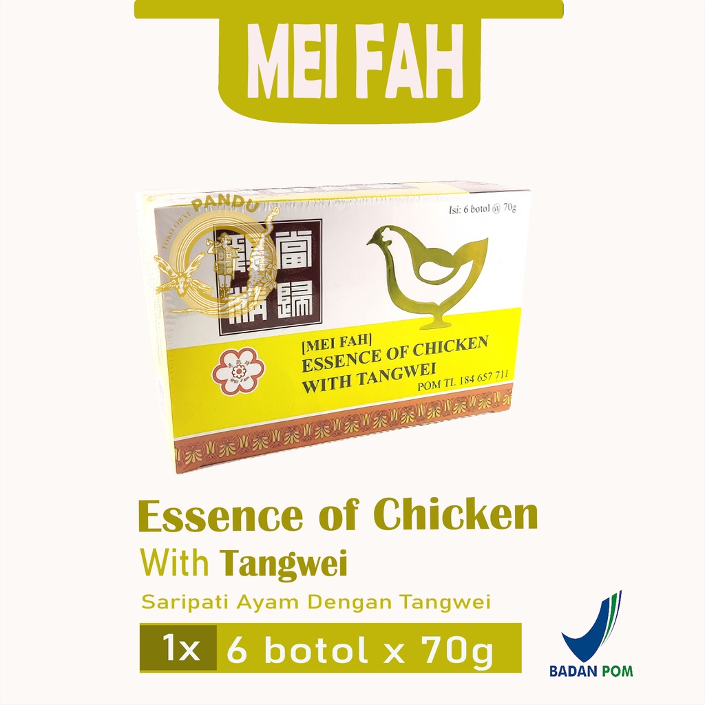 MEI FAH ESSENCE OF CHICKEN WITH TANGWEI / PATI AYAM DENGAN TANGWEI untuk kesehatan stamina dan tamba