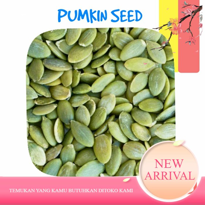 

PUMKIN SEED 250 GRAM / KUACI BIJI LABU MENTAH KUPAS / KWACI HIJAU