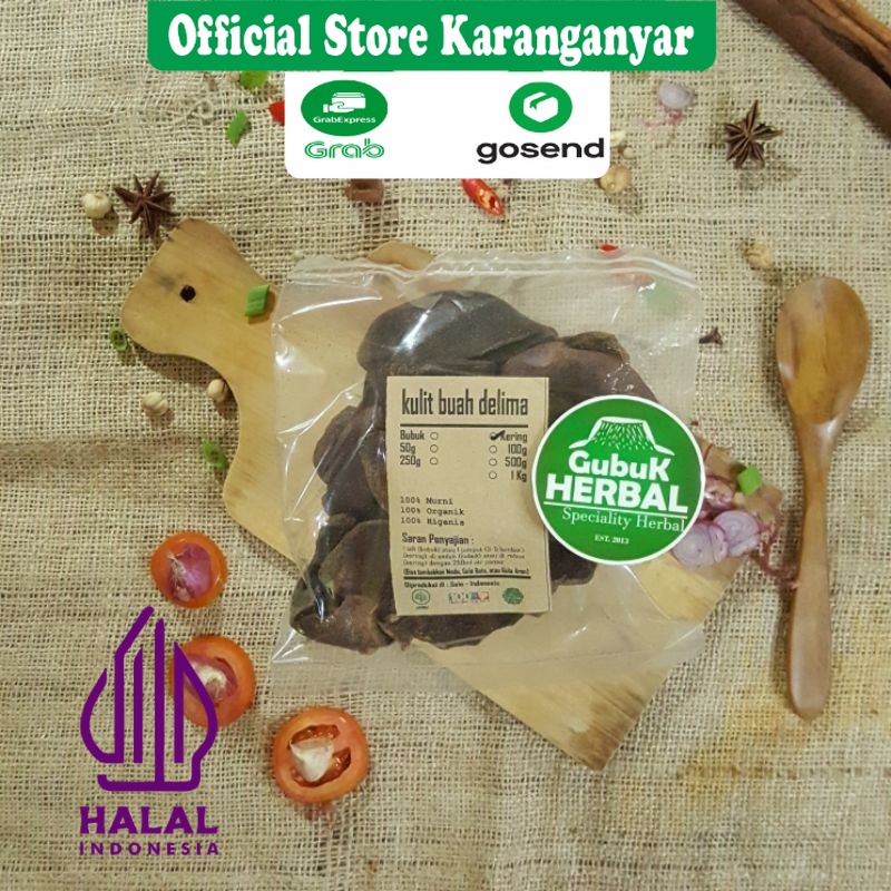 

KULIT BUAH DELIMA KERING 1 KG / Punica Granatum / JAMINAN MURNI / DIPETIK DARI TUMBUHAN SEGAR & DIKERINGKAN DI TEMPAT BERSIH