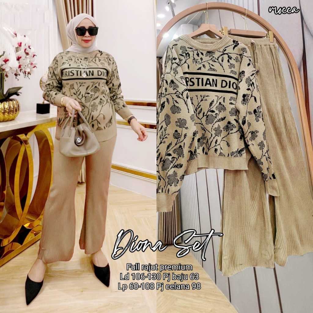 [jejehastore] diona set rajut premium jumbo bigsize