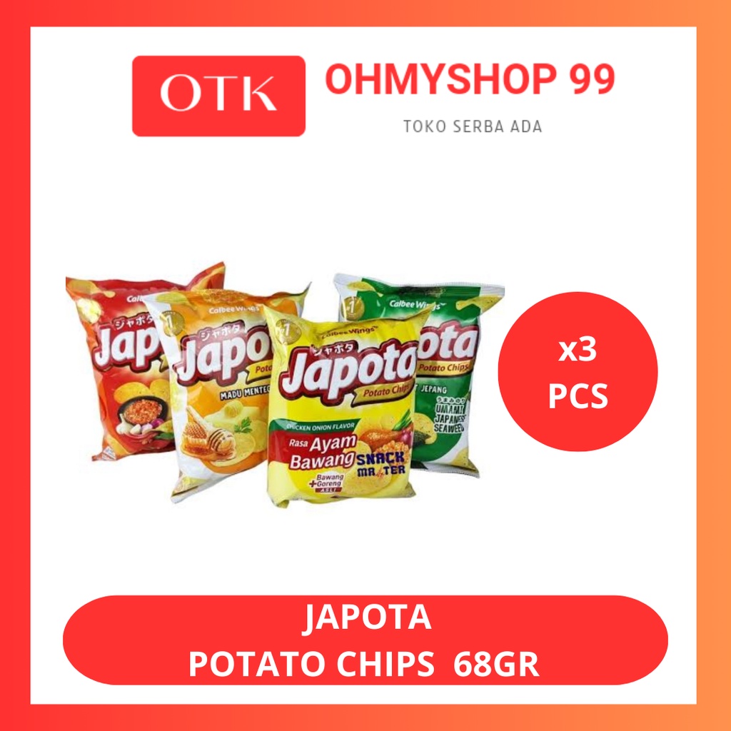 

Japota Keripik Kentang 68gr - 3pcs