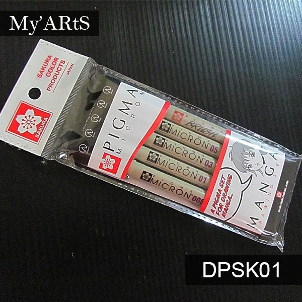 

Sakura Pigma Micron Set 5 Buah Pena Gambar Drawing Pen Manga Permanent Waterproof Myarts