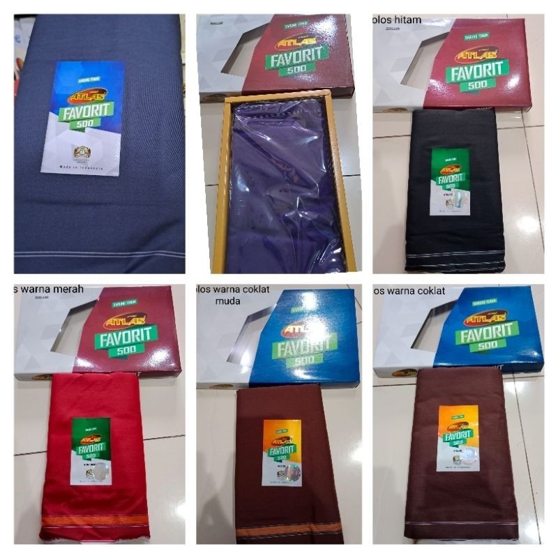 sarung atlas favorite polos warna exclusive
