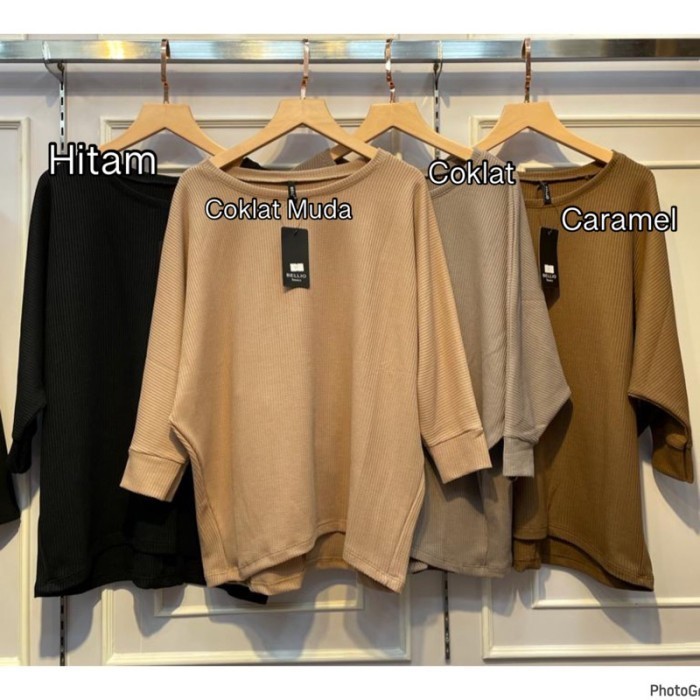 ✨Girya.Syo✨ - SALE BLOUSE UNIQLO KNIT PREMIUM - Hitam 507