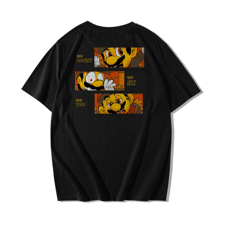 【COD】 T-Shirt Kaos Pria BENIDSON Oversize Pria dan Wanita Oversized Model CETAK