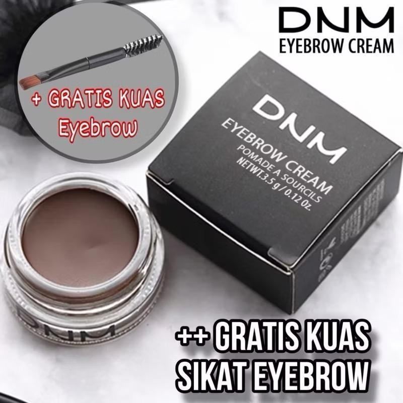 SB【+ Dapat Kuas Alis 】DNM Eyebrow Pomade Gel Long Lasting Beauty Cream Alis Waterproof Kosmetik Mata