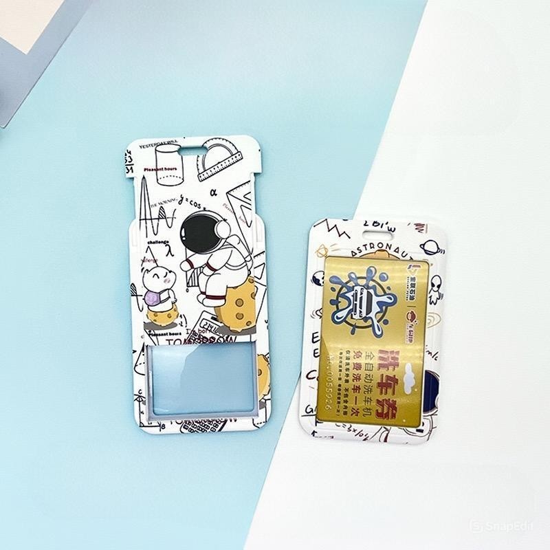

SKY ID Card Holder Tempat Kartu Name Tag Card Motif Kawai Astronot