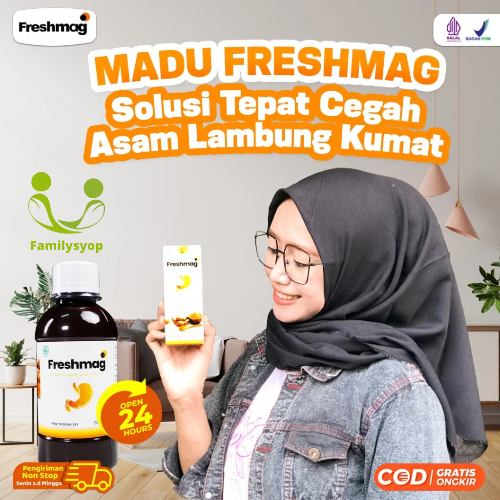 

Freshmag - Madu Mag Magh Solusi Atasi Masalah Asam Lambung Gerd Infeksi Lambung Mual Muntah Lancarkan Pencernaan Sirkulasi Darah