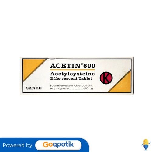 Acetin 600 Mg Tube 10 Tablet Effervescent