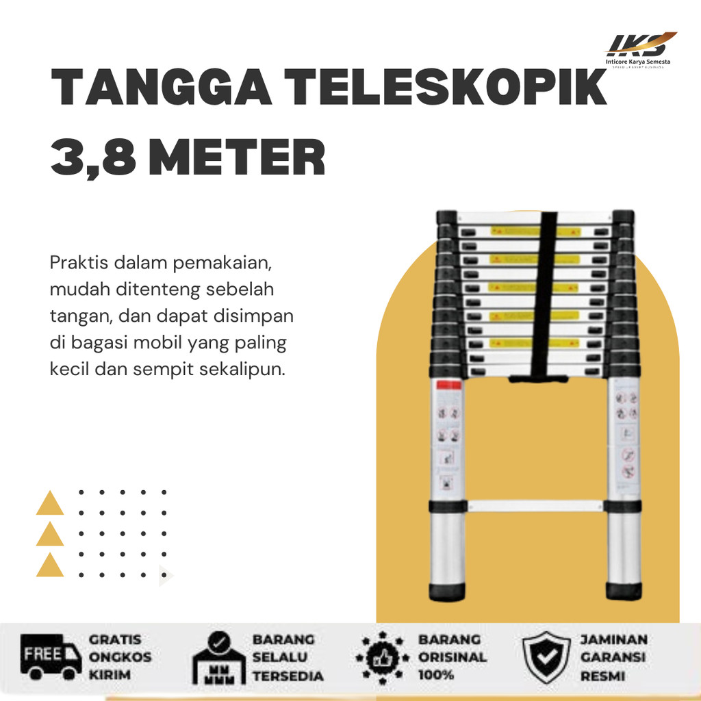Tangga Teleskopik 3,8 Meter
