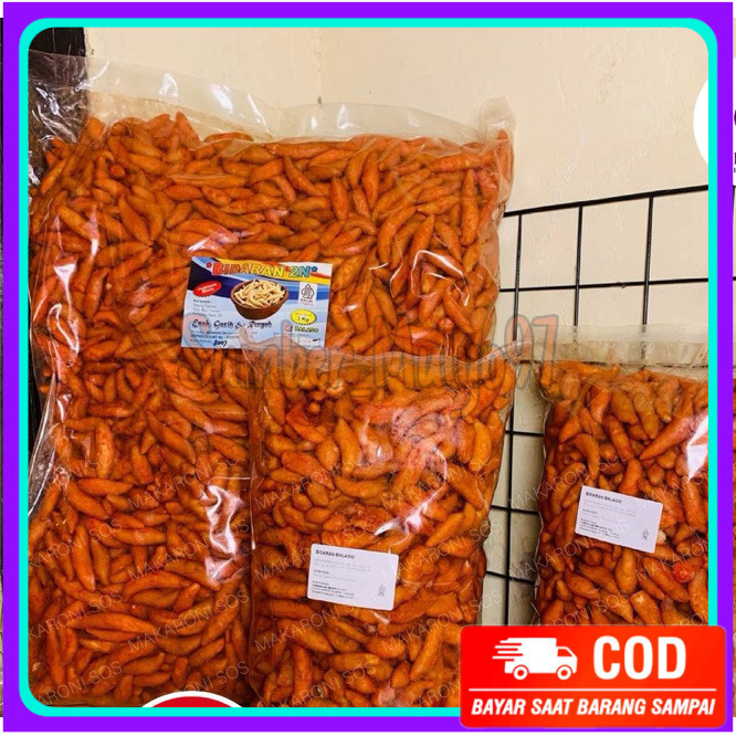 

Bidaran Balado Cap 2N - 1Kg Bidaran Camilan Rasa Balado Pedas Manis Makaronisos food