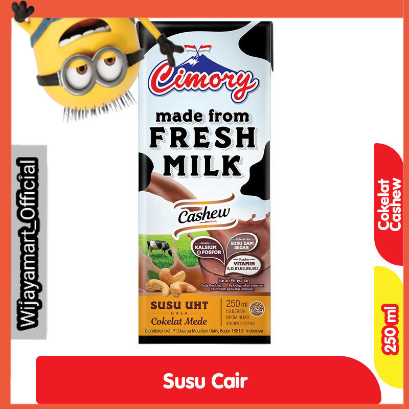 

Cimory Susu UHT Cokelat Cashew Kotak 250 ml