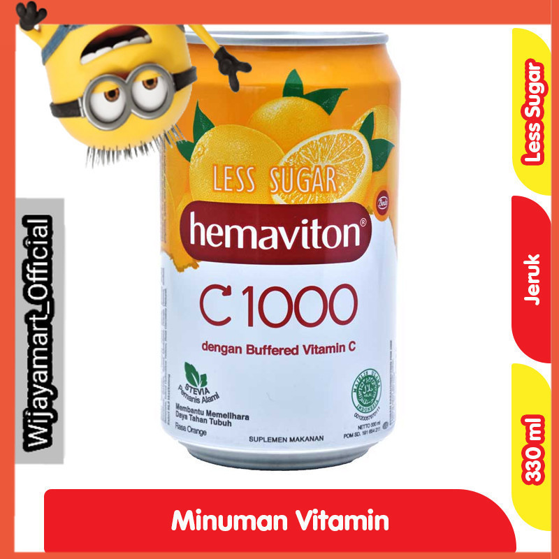 

hemaviton C1000 Jeruk Rendah Gula Kaleng 330 ml