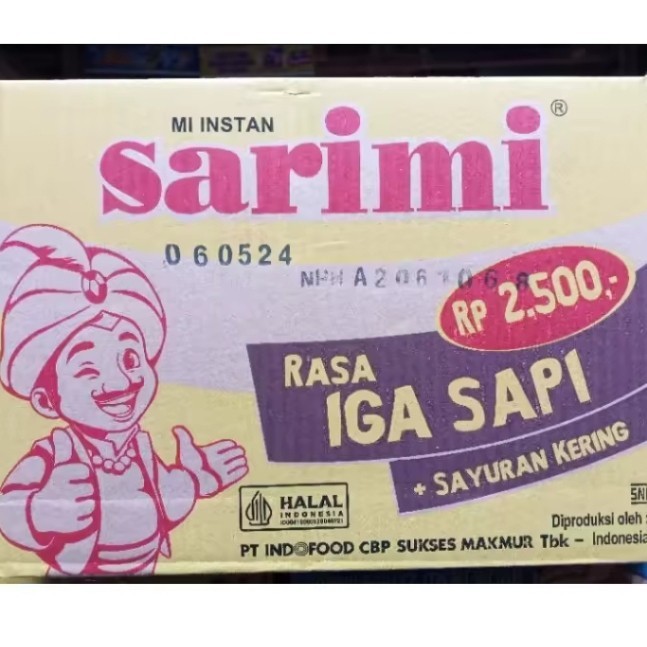 

Mie Sarimi Kuah Rasa Iga Sapi isi 1 Dus / 40 PCS