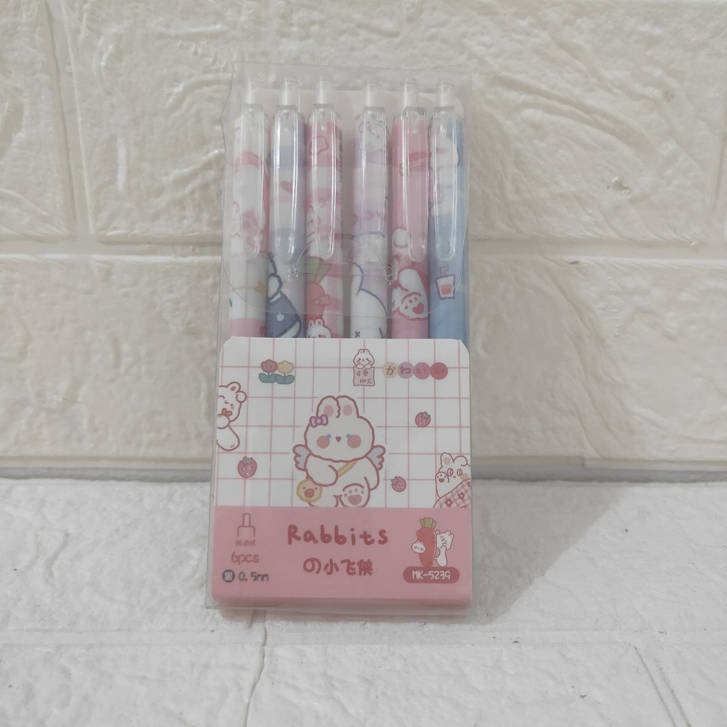 

Pulpen isi 6pcs Rabbits MK-5239