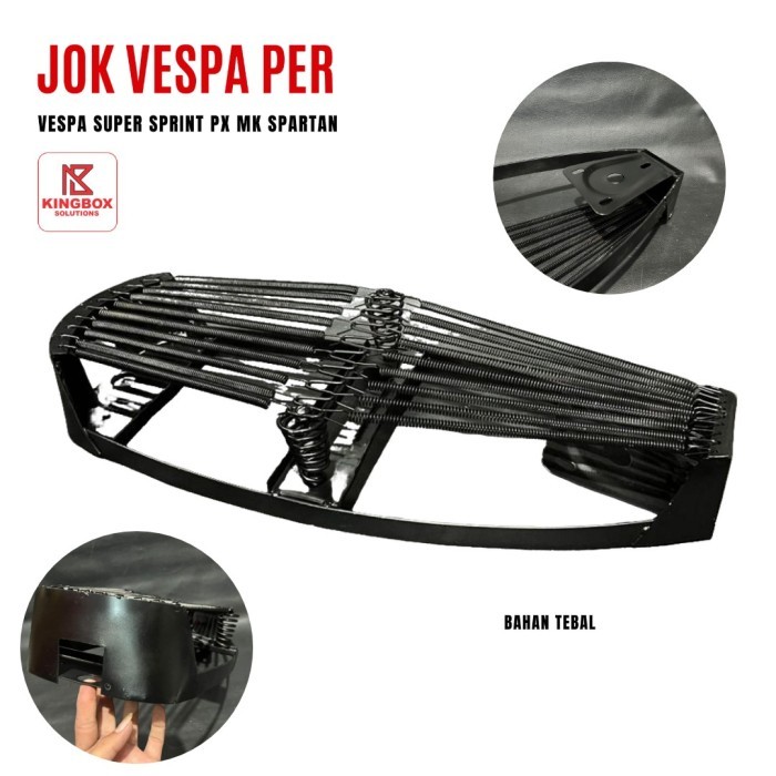 Kerangka Rangka Jok Per Vespa Panjang Model Spartan Arco Super Sprint PX MK