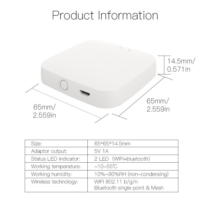 

ALMO Tuya Smart Bluetooth Gatey Hub Home Automation IoT