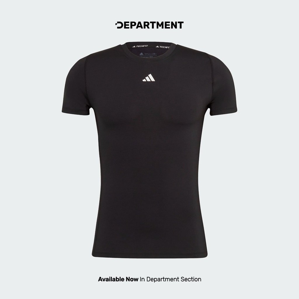 ADIDAS Kaos Training Pria TECH FIT TRAINING COMPRESSION TSHIRT HK2337 ORIGINAL