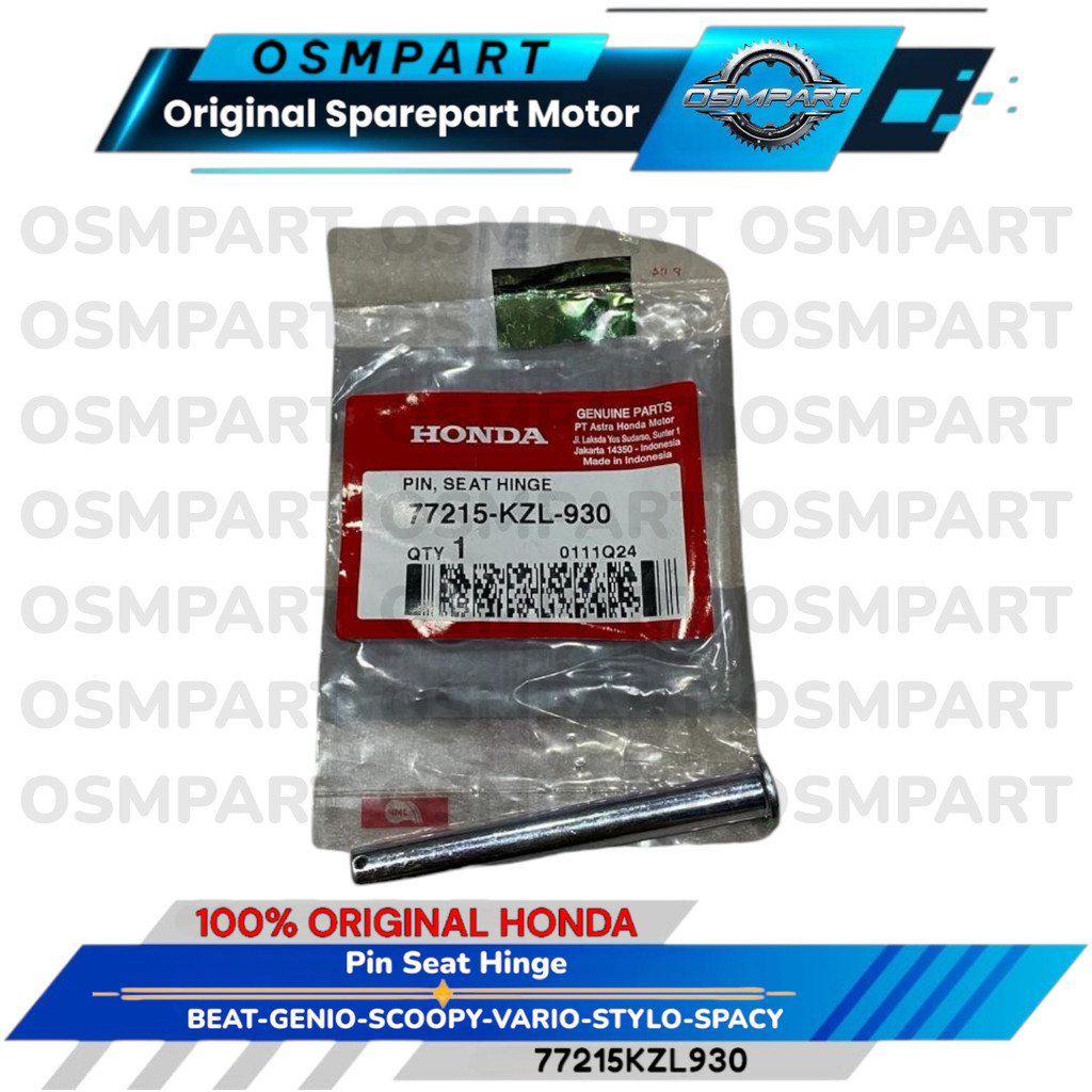 PEN LACI BOX BAGASI BEAT GENIO SCOOPY SPACY SUPRA X 125 VARIO STYLO HONDA 77215KZL930 ORIGINAL