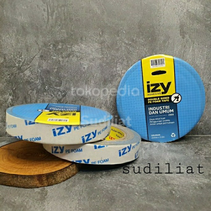 

ACC34 DOUBLE TAPE LEM PEREKAT BOLAK BALIK IZY PE FOAM 20MM × 3,6M TOOL AND PART