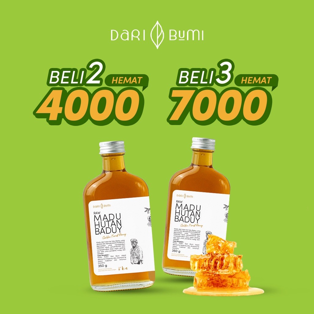 

Madu Murni Asli Hutan Baduy 350 gr daribumi Premium Pure Original