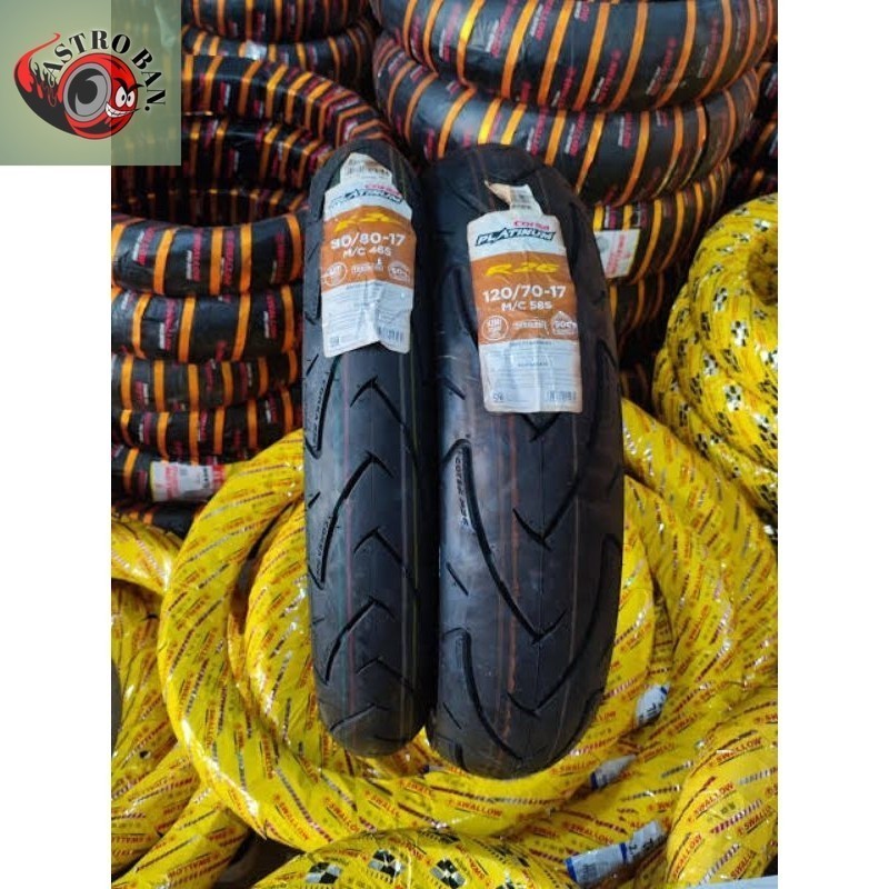 Ban depan belakang motor vixion, supra gtr, byson-ukuran 90/80 & 120/70 ring 17 second