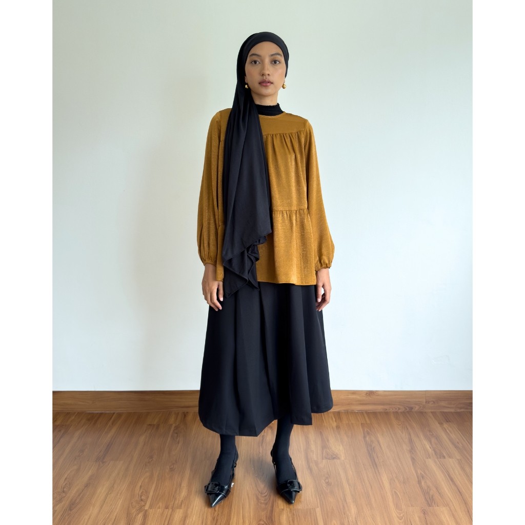 ZOWIE - Dania Blouse - 3 Warna | Atasan Blus Lengan Panjang Wanita Tunik Hijab