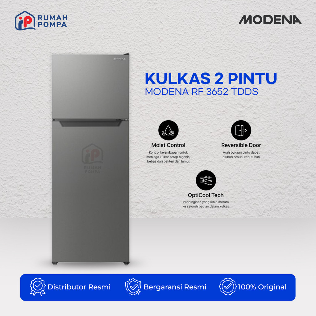 Kulkas 2 Pintu Modena RF 3652 TDDS